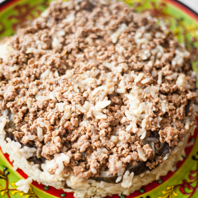 Ground Lamb rice